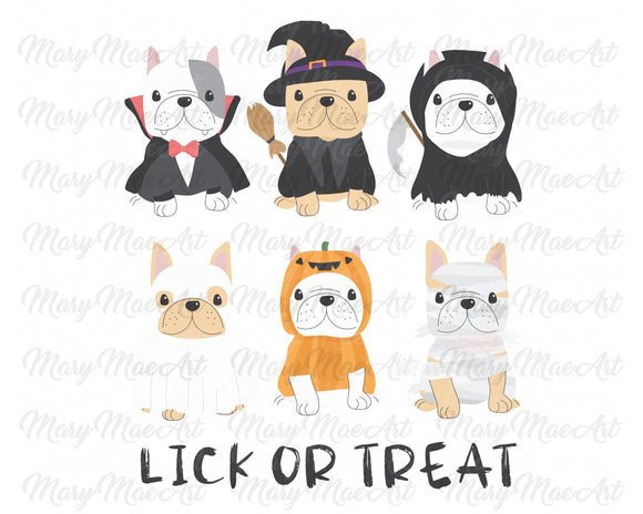 Lick or Treat Halloween - Sublimation Transfer