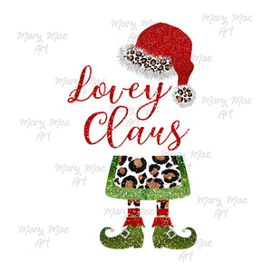 Lovey Claus Sublimation Transfer