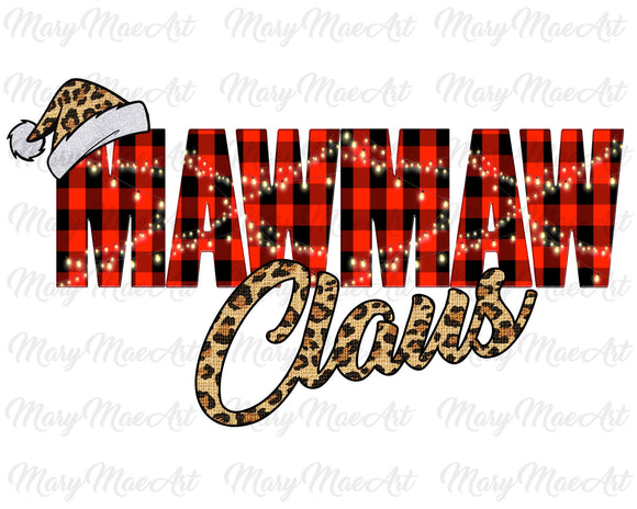 Mawmaw Claus, Sublimation png file/Digital Download