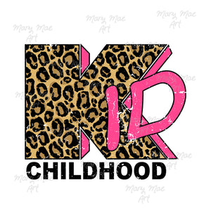 Childhood Kid Leopard- Sublimation or HTV Transfer