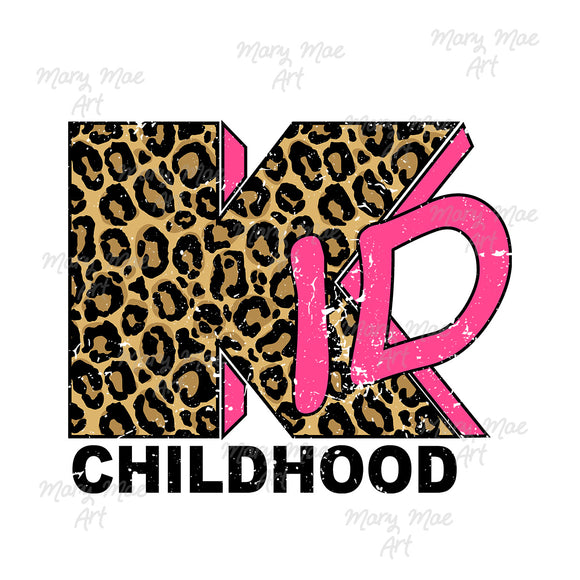 Childhood Kid Leopard- Sublimation or HTV Transfer