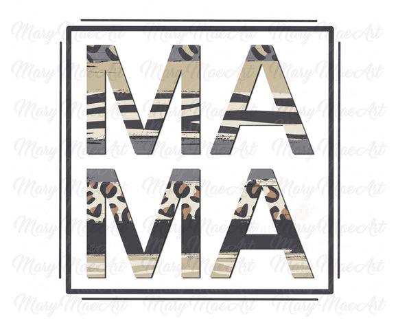 Mama Square - Sublimation Transfer