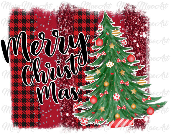 Merry Christmas plaid - Sublimation Transfer