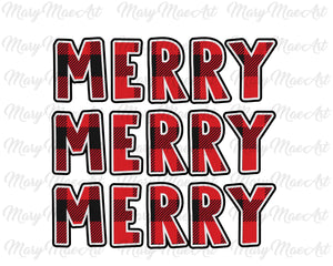 Merry Merry Merry- Sublimation Transfer