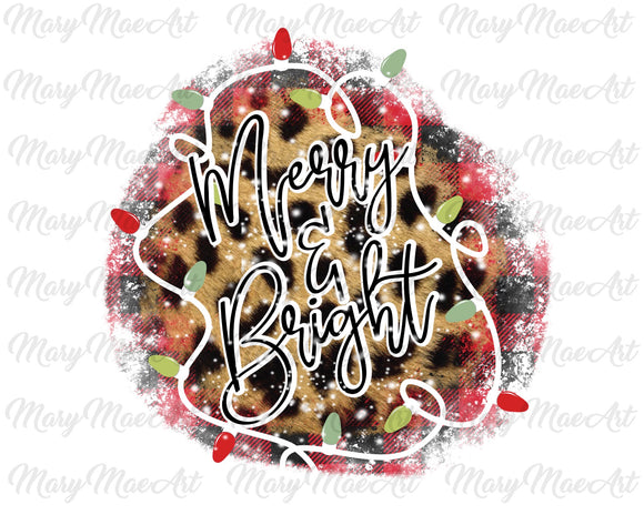 Merry & Bright - Sublimation Transfer