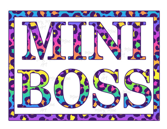 Mini Boss 1- Sublimation Transfer
