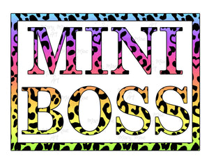 Mini Boss 2 - Sublimation Transfer