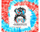 Patriotic Life, TUMBLER, 20 oz. Skinny Straight, Sublimation Transfer