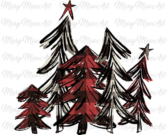 Christmas Trees-Sublimation Transfer
