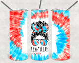 Beach Life, TUMBLER, 20 oz. Skinny Straight, Sublimation Transfer