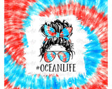Ocean Life, TUMBLER, 20 oz. Skinny Straight, Sublimation Transfer