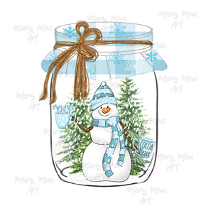 Snowman Jar - Sublimation Transfer