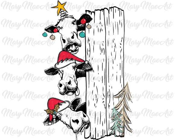 Cow Christmas tree - Sublimation Transfer