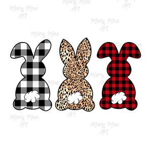 Easter Bunnies, Plaid, Leopard - Sublimation png file/Digital Download