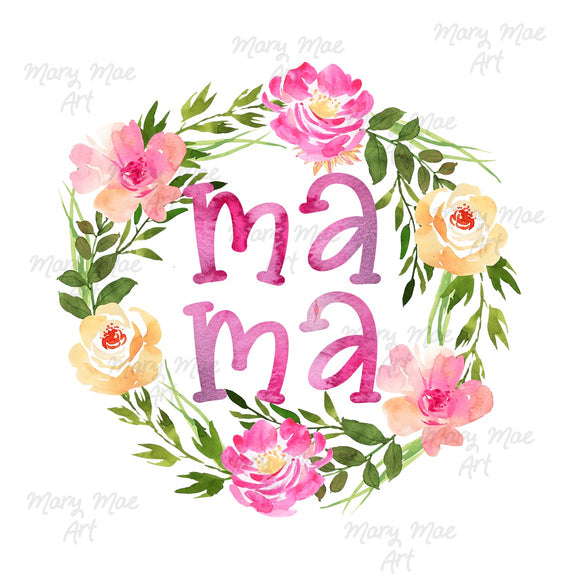 Mama, Watercolor, Sublimation png file/Digital Download
