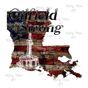 Louisiana Oilfield Strong Drilling Rig, Sublimation png file/Digital Download