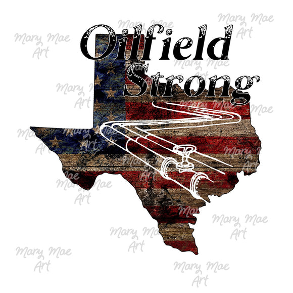 Texas Oilfield Strong Pipeline, Sublimation png file/Digital Download