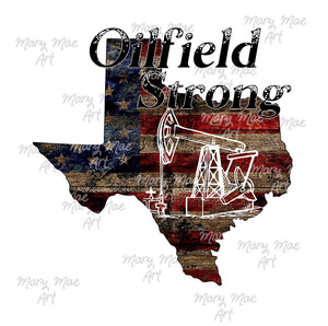 Texas Oilfield Strong Pump Jack,  Sublimation png file/Digital Download