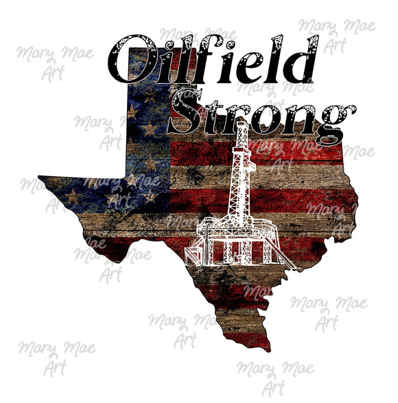 Texas Oilfield Strong Drilling Rig,  Sublimation png file/Digital Download