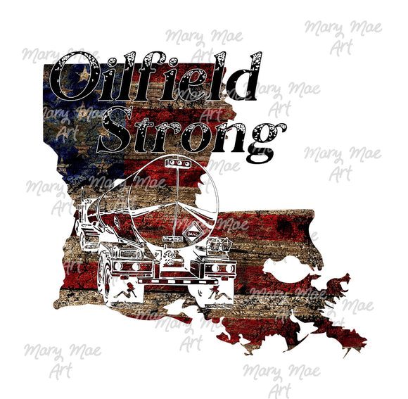 Louisiana Oilfield Strong Tanker Truck, Sublimation png file/Digital Download