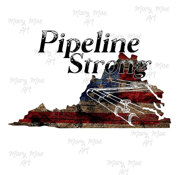 Virginia Pipeline Strong, Sublimation png file/Digital Download