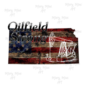 Kansas Oilfield Strong Pumpjack, Sublimation png file/Digital Download