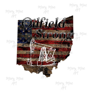 Ohio Oilfield Strong Pumpjack - Sublimation or HTV Transfer