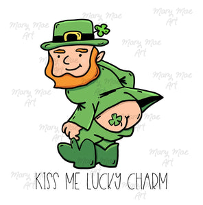 Kiss me Lucky Charm - Sublimation Transfer