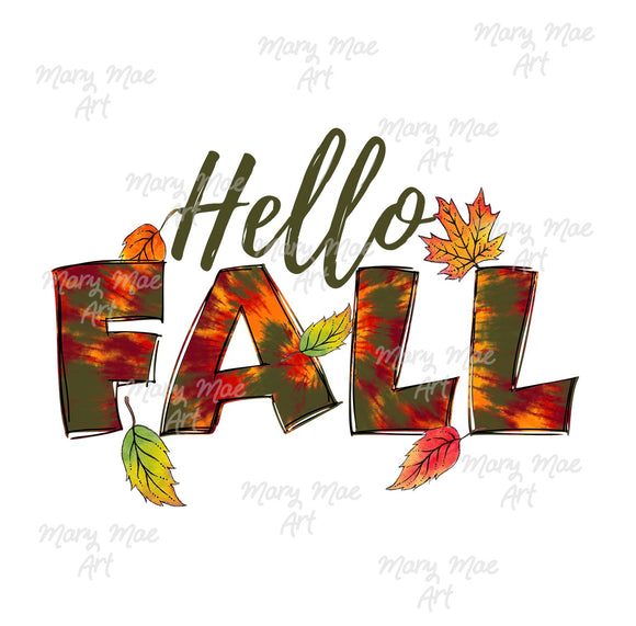 Hello Fall - Sublimation or HTV Transfer