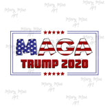 MAGA , Make America Great Again, Trump 2020 - Sublimation or HTV Transfer