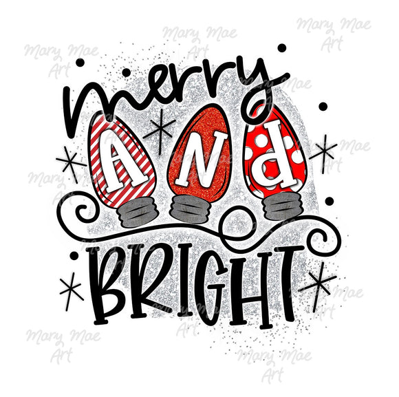 Merry and Bright - Sublimation Transfer