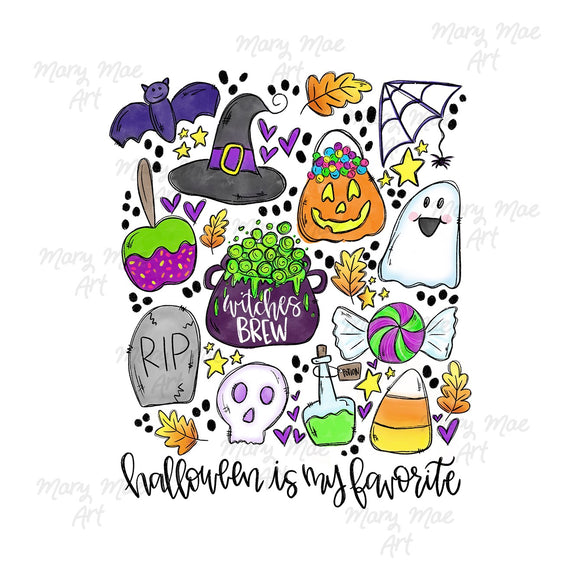 Halloween is my Favorite - Sublimation Transfer