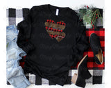 Love you, Leopard, Red Plaid Hearts - Sublimation or HTV Transfer