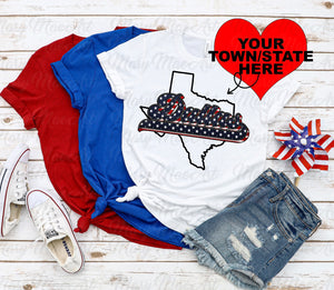 Custom Town/State Patriotic Sublimation Transfer