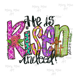 He is Risen Sublimation Transfer