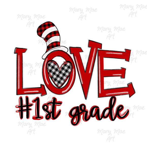 Love 1st Grade - Sublimation Transfer