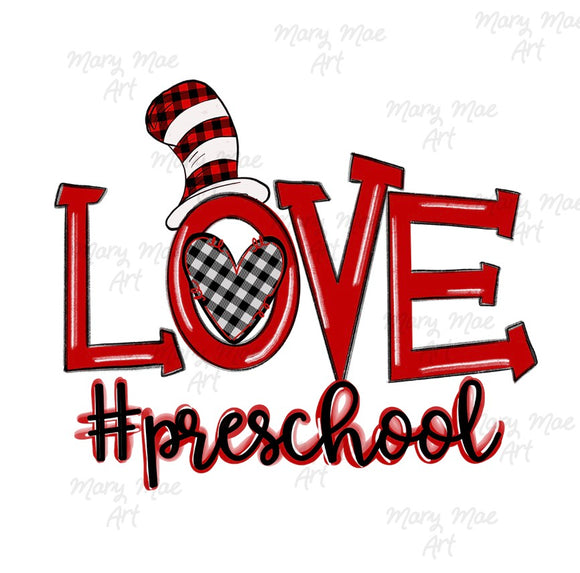 Love Preschool - Sublimation Transfer