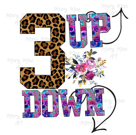 3 up 3 down, Sublimation Transfer