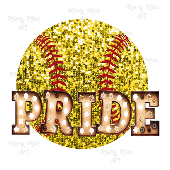 Softball Pride, Sublimation Transfer