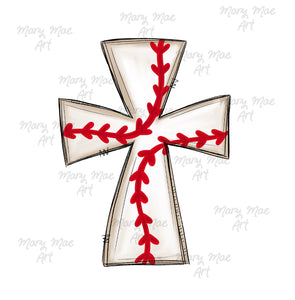 Baseball Cross - Sublimation Transfer