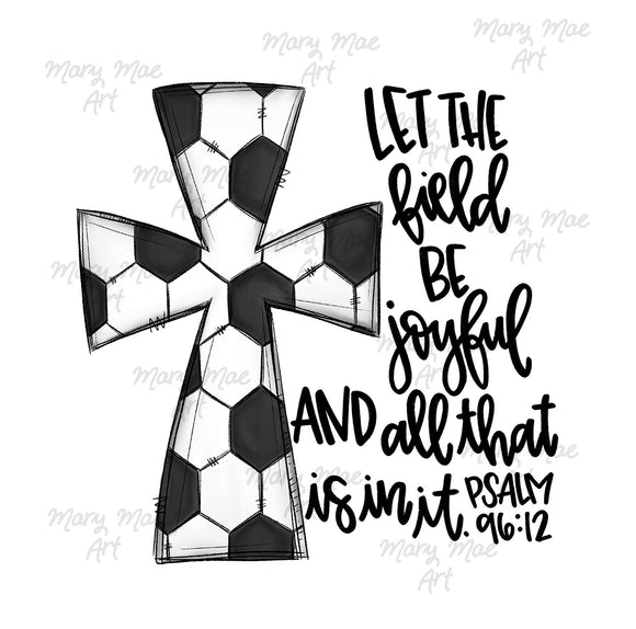 Soccer Cross Bible Verse - Sublimation Transfer