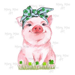 St. Patrick's Day Pig 2 - Sublimation png file/Digital Download
