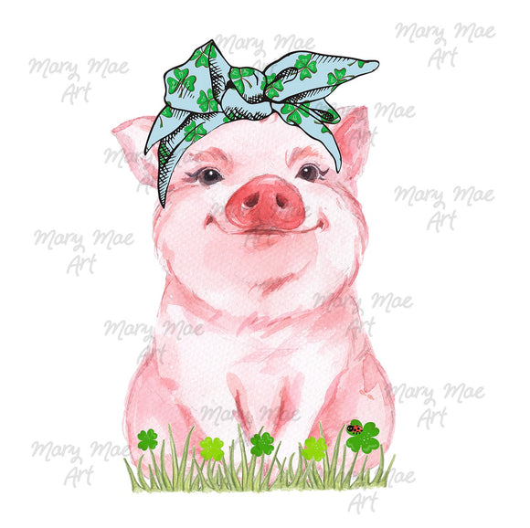 St. Patrick's Day Pig 2 - Sublimation png file/Digital Download
