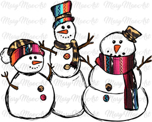 Snowmen - Sublimation Transfer