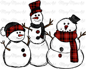 Snowmen- Sublimation Transfer