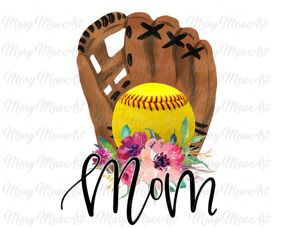 Softball Mom, Sublimation Transfer