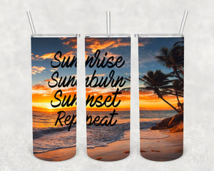 Sunrise Sunset, 20 oz. Skinny Straight, Sublimation Transfer