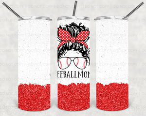 Teeball Mom, TUMBLER, 20 oz. Skinny Straight, Sublimation Transfer