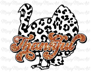 Thankful Leopard Turkey- Sublimation Transfer