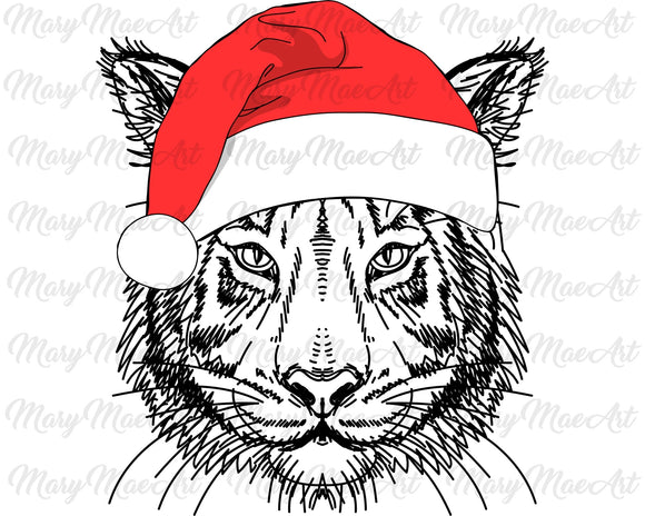 Tiger Santa -Sublimation Transfer